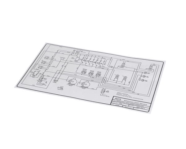 American Dish Service 089-9471 Decal, Wiring Diagram, 5Ag-Es (ADS089-9471)