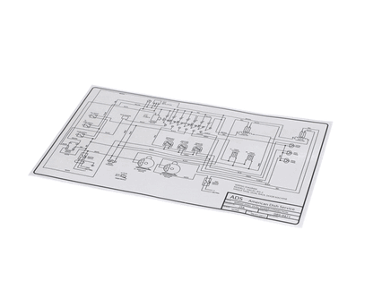 American Dish Service 089-9471 Decal, Wiring Diagram, 5Ag-Es (ADS089-9471)