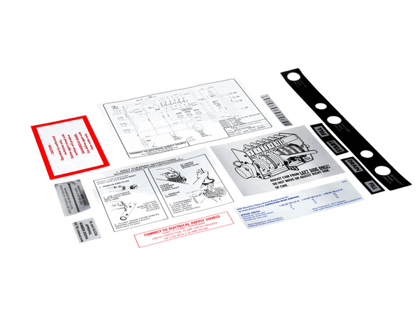 American Dish Service 089-9498 Decal Set, Lw-S (ADS089-9498)