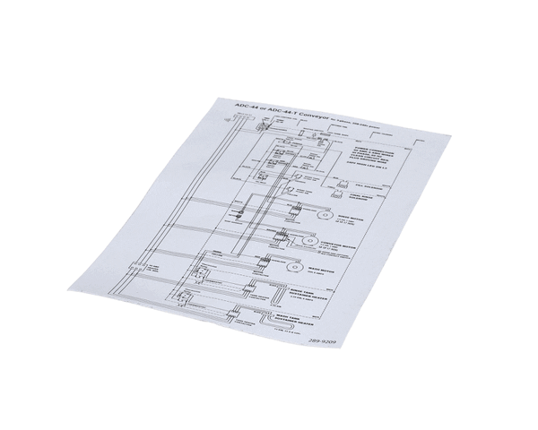 American Dish Service 289-9209 Decal, Wiring Diagram, Convey (ADS289-9209)