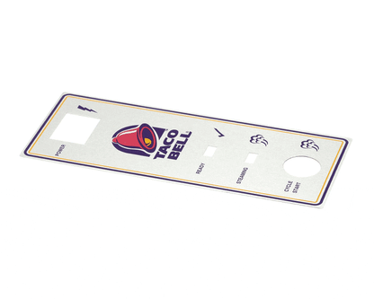Antunes AJA1001441 Plate, Control Panel, Taco Bell (AJA1001441)