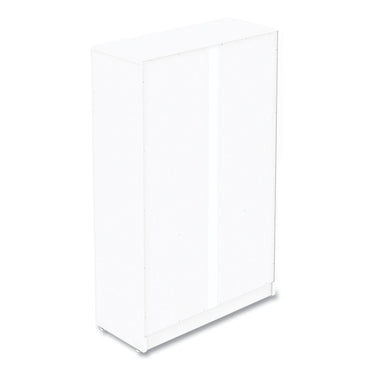 Workspace by Alera Three-Shelf Bookcase, 27.56" x 11.42" x 44.33", White (ALEWS281248WT)