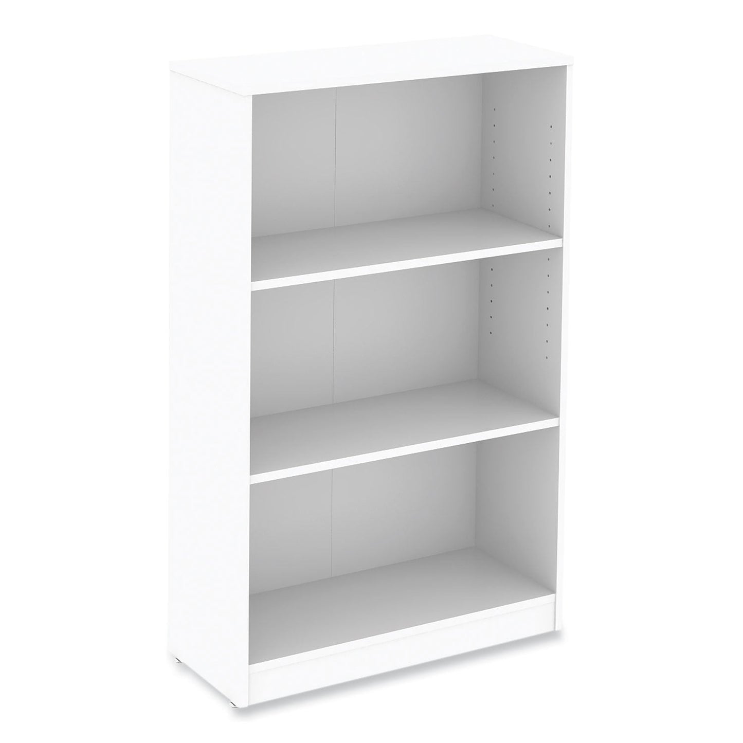Workspace by Alera Three-Shelf Bookcase, 27.56" x 11.42" x 44.33", White (ALEWS281248WT)