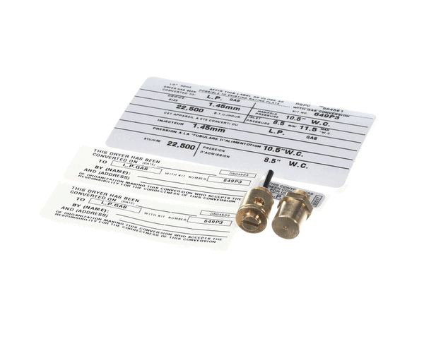Alliance Laundry Systems 649P3 Kit Conv-Dryer-Ng To Lp-22500 (ALLS649P3)