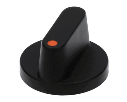 APW Wyott As-340262 Knob,Timer Black W/Orange Dot (APWAS-340262)