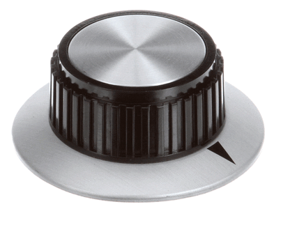 APW Wyott As-56508 Knob, Black/Aluminum 2.5Dia 1/ (APWAS-56508)