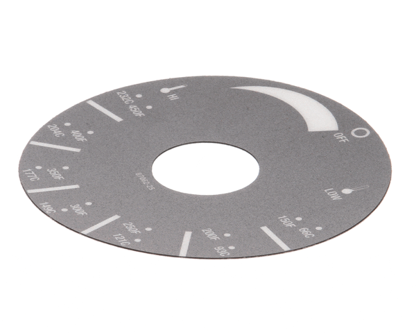 APW Wyott As-8706225 Decal-Dial Plate Electric (APWAS-8706225)