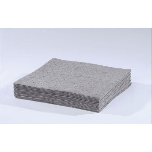 TASKBrand® Universal Sorbent Pads, Heavy Weight, Sonic Bonded, 15"x18", 100/Bale (HOSAS-INB-PGV)