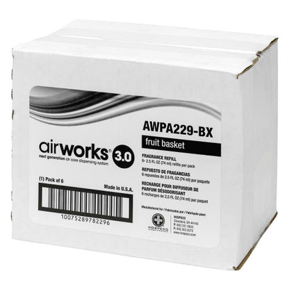 Hospeco® AirWorks® Passive Air Refill, 6/Box, Fruit Basket (HOSAWPA229-BX)