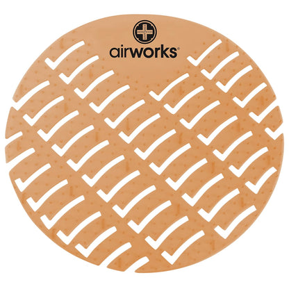 Hospeco® AirWorks® Urinal Screen, 10/Box, Cinnamon (HOSAWUS006-BX)