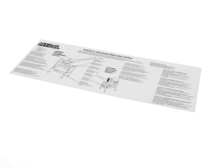 AyrKing Ayr King B121 Instruction Label, Automatic S (AYRB121)