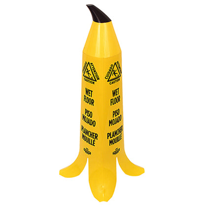 Impact® Banana Wet Floor Cone, 3 Ft. Tall, Yellow/Black, 3/Case (IMPB1101CT)