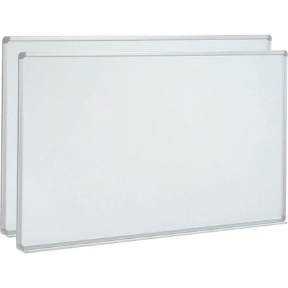 Global Industrial Porcelain Dry Erase Whiteboard - 72"W x 48"H - Pack of 2 (WB695478PK)