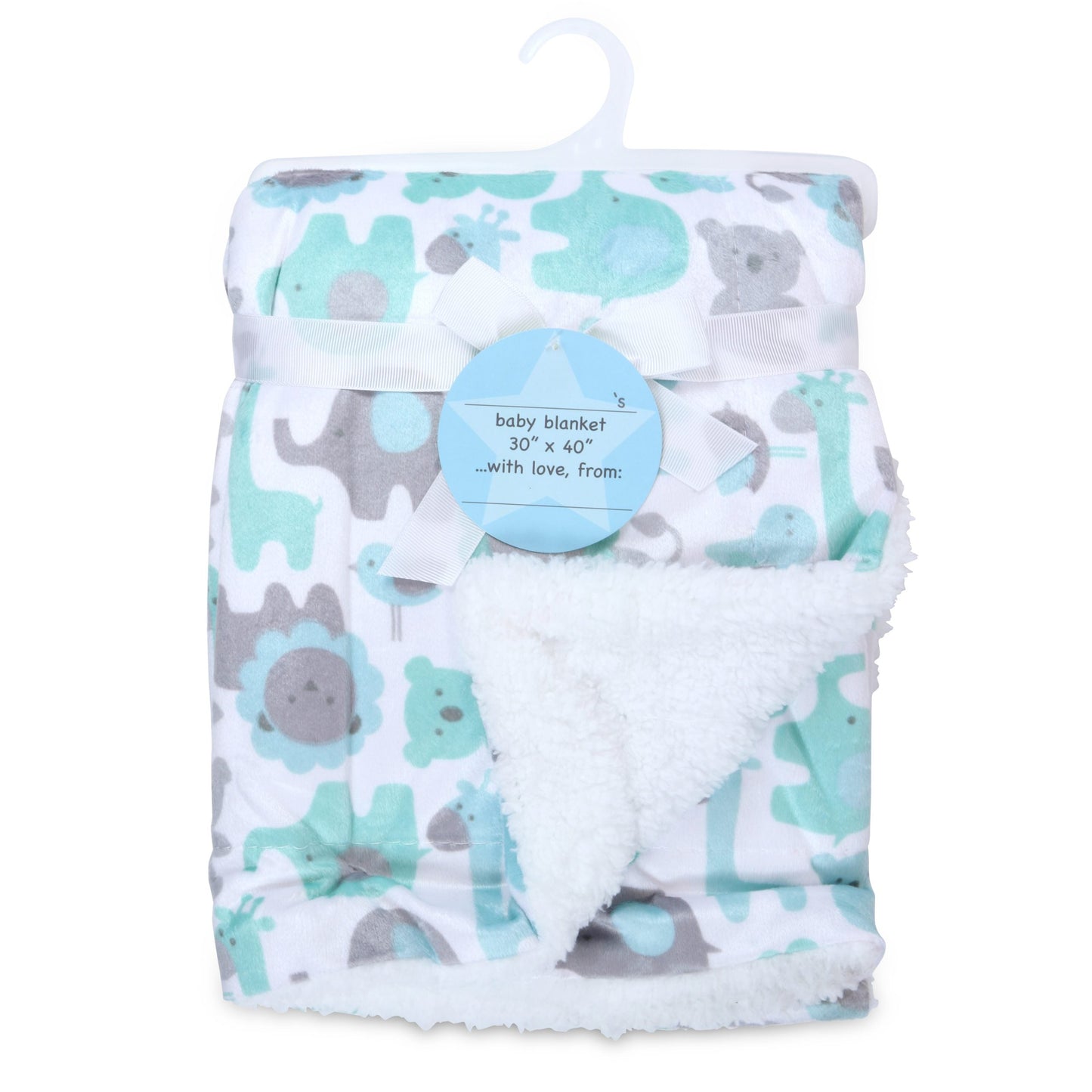 Arkwright Home® Baby Blanket 30x40 Mink/Sherpa Assorted, 24/Case (BABYBLANKET-ASST-CS)