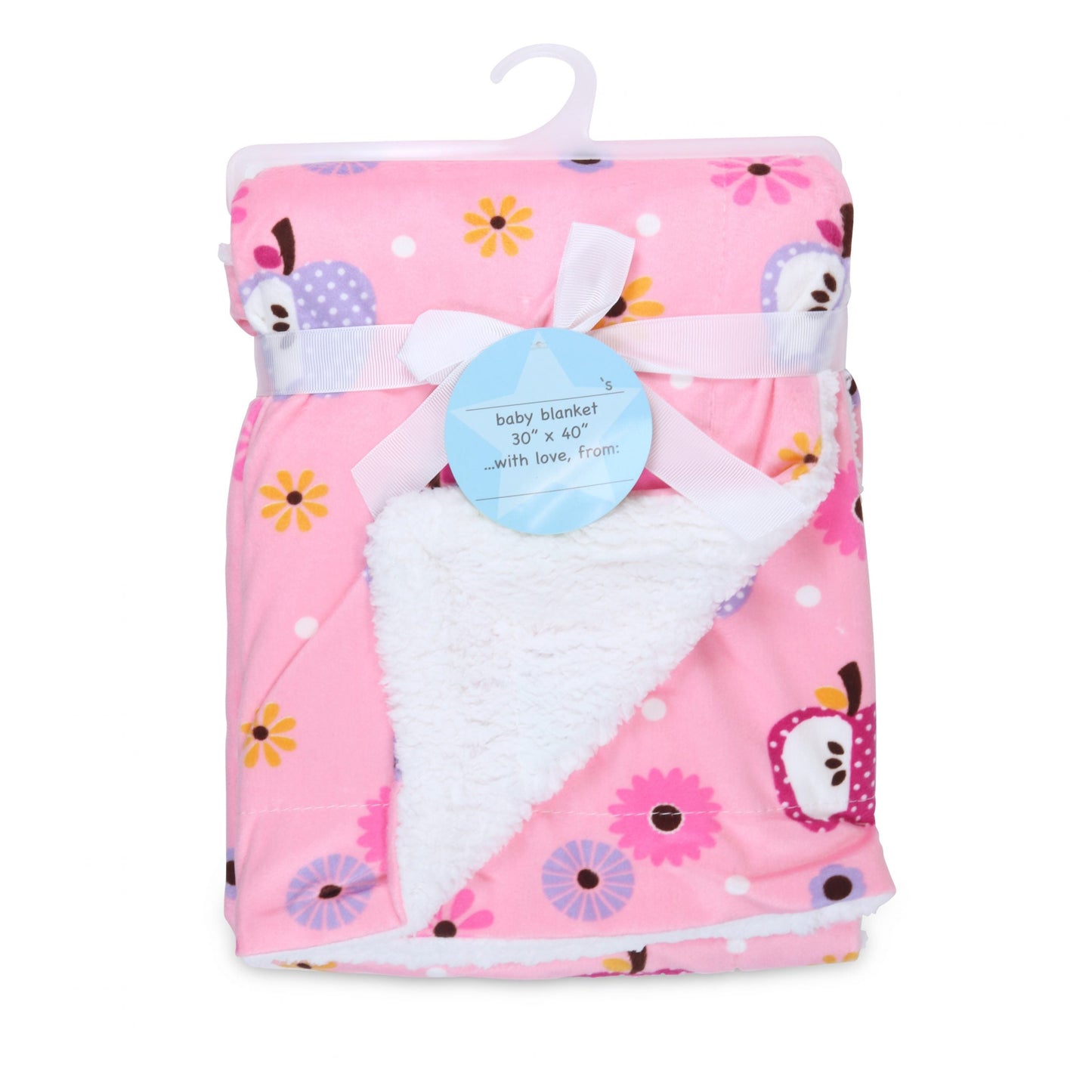 Arkwright Home® Baby Blanket 30x40 Mink/Sherpa Assorted, 24/Case (BABYBLANKET-ASST-CS)