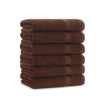 Arkwright Home True Color Bath Towel 25x52 Brown (6/Pack) (P-BATH-BR-6)