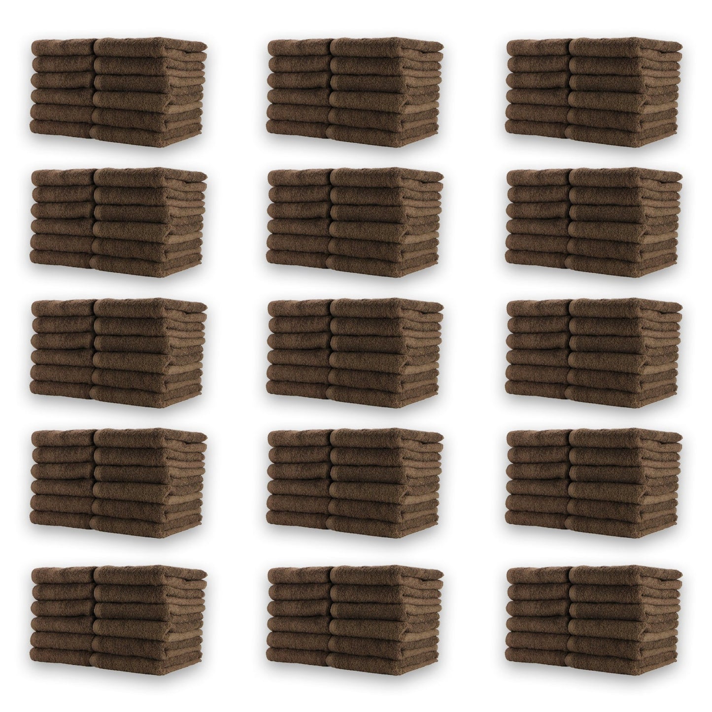 Hospeco® Cotton Jr. Salon Towel 16x27 Chocolate, 12/Pack (BBJ-1627-2.5BRN)