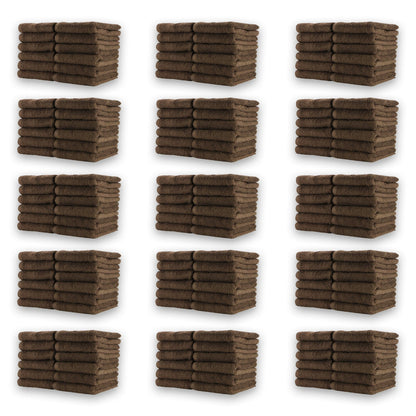 Hospeco® Cotton Jr. Salon Towel 16x27 Chocolate, 12/Pack (BBJ-1627-2.5BRN)