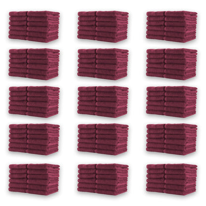 Hospeco® Cotton Jr. Salon Towel 16x27 Burgundy, 12/Pack (BBJ-1627-2.5BUR)