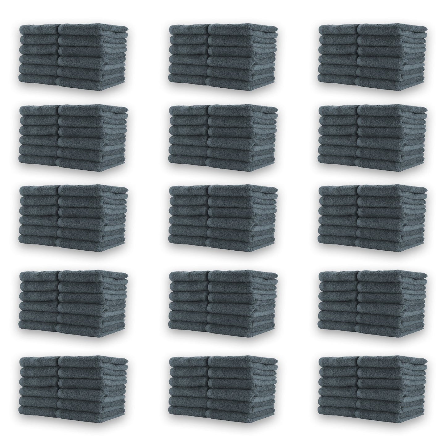 Hospeco® Cotton Jr. Salon Towel 16x27 Charcoal, 12/Pack (BBJ-1627-2.5CHA)