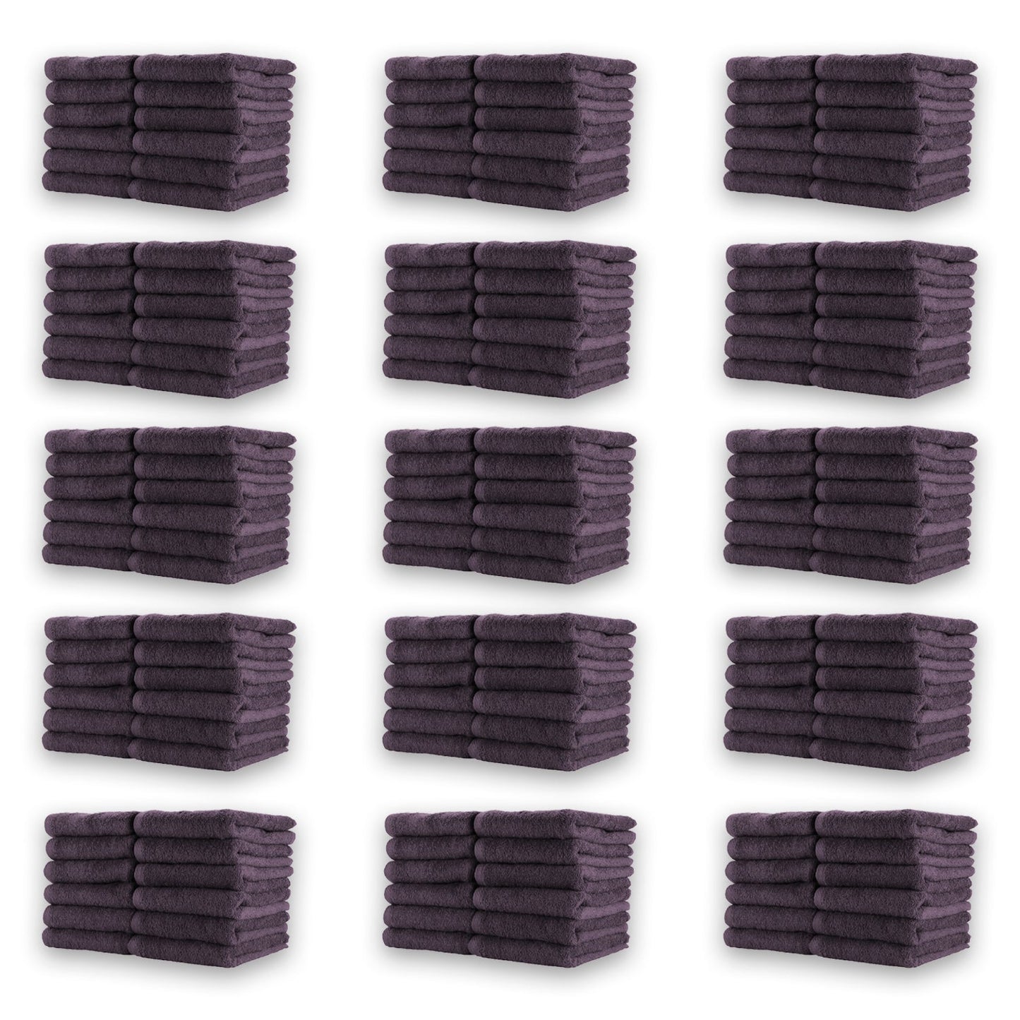 Hospeco® Cotton Jr. Salon Towel 16x27 Eggplant, 12/Pack (BBJ-1627-2.5EGP)
