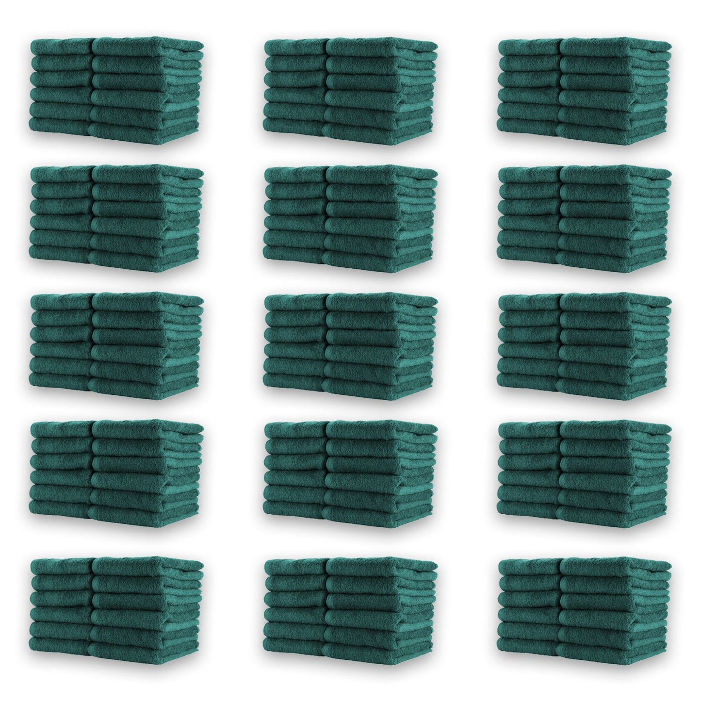 Hospeco® Cotton Jr. Salon Towel 16x27 Hunter Green, 12/Pack (BBJ-1627-2.5HUN)