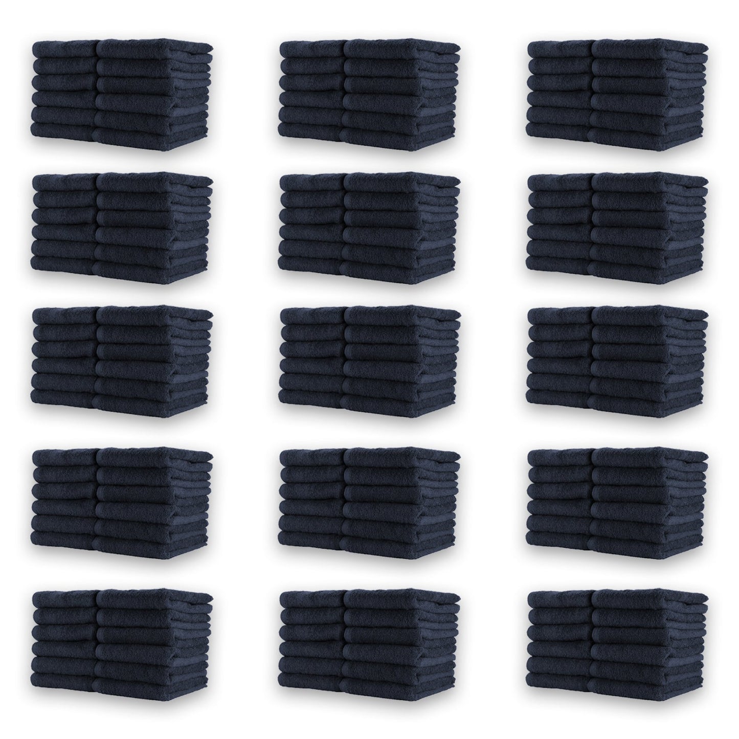 Hospeco® Cotton Jr. Salon Towel 16x27 Navy, 12/Pack (HOSBBJ-1627-2-5NVY)