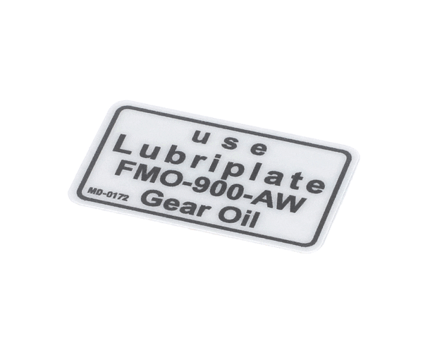 Belshaw Md-0172 Label-Use Lubriplate Fmo-900Aw (BELMD-0172)