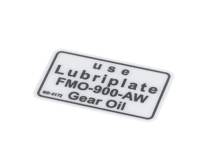 Belshaw Md-0172 Label-Use Lubriplate Fmo-900Aw (BELMD-0172)