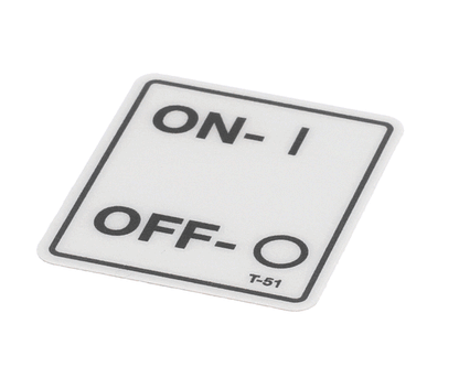 Belshaw T-0051 Label On Off Ce O (BELT-0051)