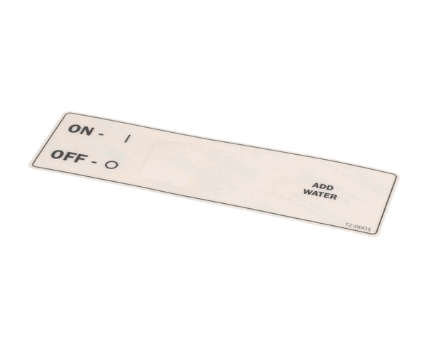 Belshaw Tz-0001 Label; On-Off (BELTZ-0001)