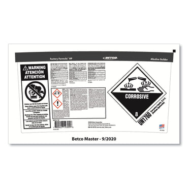 Betco Factory Formula HP Cleaner Degreaser, 5 gal Bucket (BET1930500)