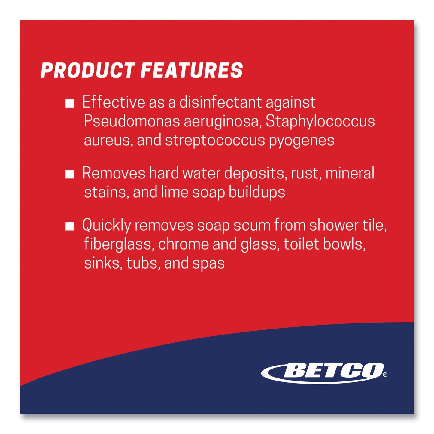 Betco Sure Bet II Foaming Disinfectant, Citrus Scent, 1 gal Bottle, 4/Carton (BET3140400)