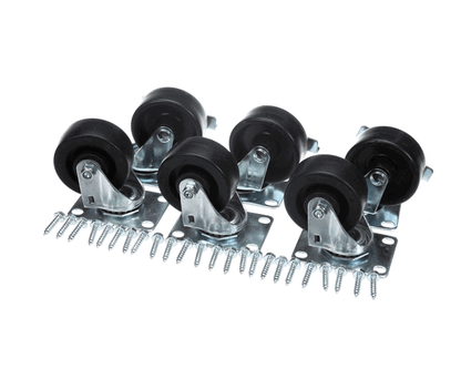 Beverage Air 00C31S074A Caster Kit - 3" Plate, 6 Cstrs(3 Lck,3 N (BEV00C31S074A)