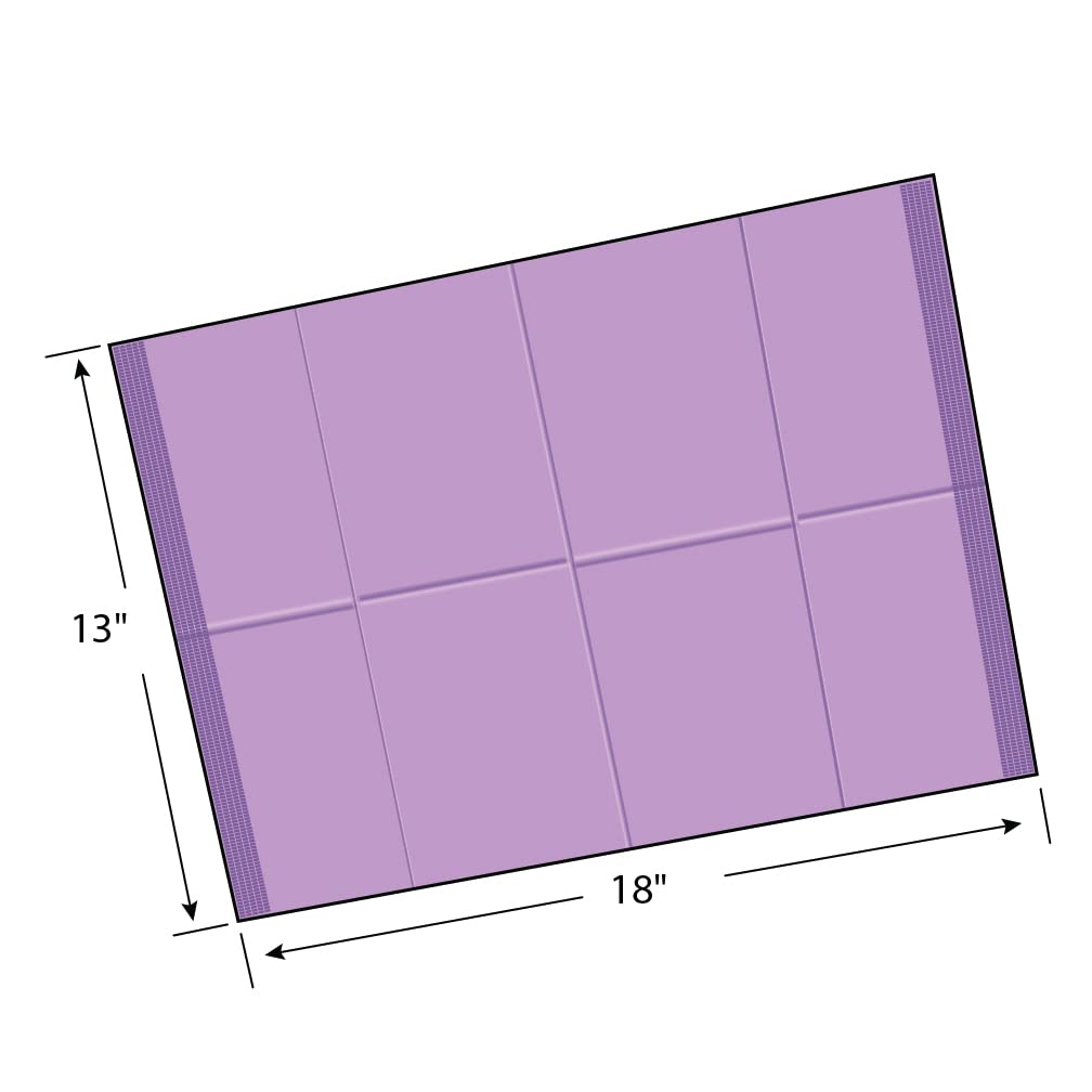 Adenna® Patient Bibs/Lap Cloths, 3-Ply, 18"x13", 125/Bag, 4 Bags/Case, Violet (HOSBIB745V)