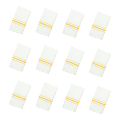 Arkwright Home® Mariposa Bistro NaPackin 18x22 Gold Stripe, 120/Case (BISTRO-GLD-CS)