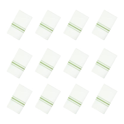 Arkwright Home® Mariposa Bistro NaPackin 18x22 Green Stripe, 120/Case (BISTRO-GRN-CS)