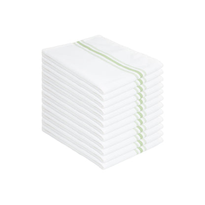 Arkwright Home® Mariposa Bistro NaPackin 18x22 Green Stripe, 120/Case (BISTRO-GRN-CS)