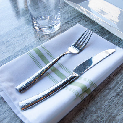 Arkwright Home® Mariposa Bistro NaPackin 18x22 Green Stripe, 120/Case (BISTRO-GRN-CS)