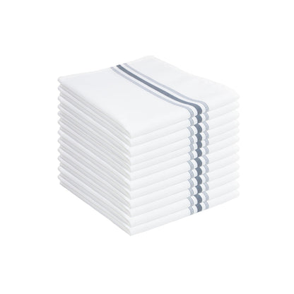 Arkwright Home® Mariposa Bistro NaPackin 18x22 Gray, Stripe, 120/Case (BISTRO-GY-CS)
