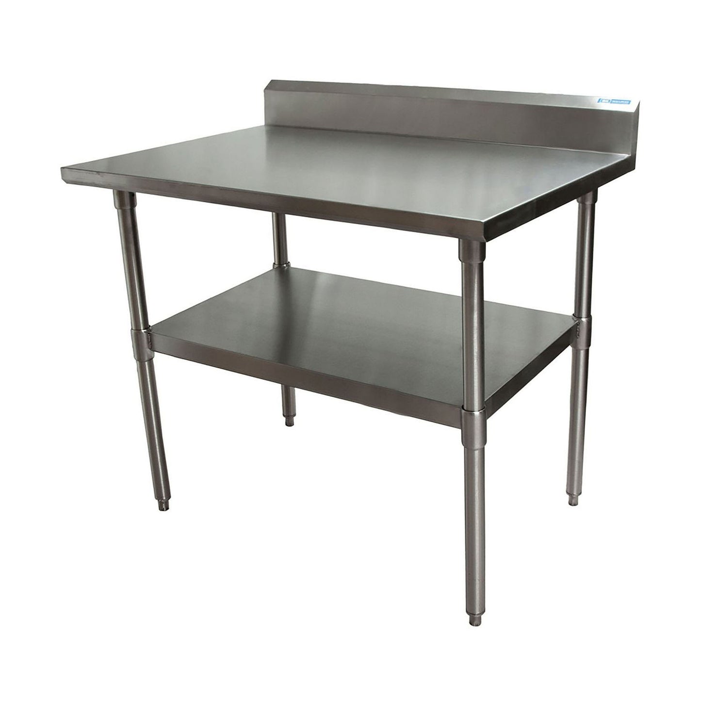 BK Resources Stainless Steel 5" Riser Top Tables, 48w x 30d x 39.75h, Silver, 2/Pallet (BKE2VTR54830)
