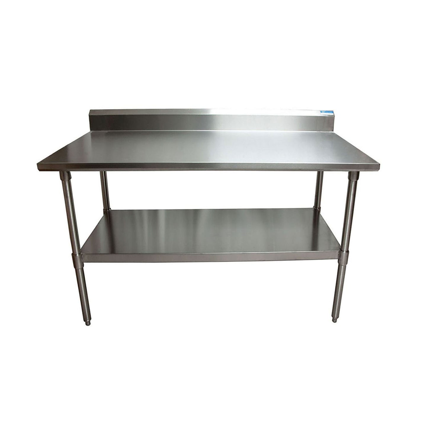 BK Resources Stainless Steel 5" Riser Top Tables, 60w x 30d x 39.75h, Silver, 2/Pallet (BKE2VTR56030)