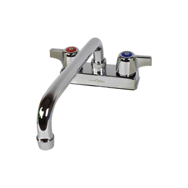 BK Resources WorkForce Standard Duty Faucet, 4.55" Height/10" Reach, Chrome-Plated Brass (BKEBKD10)