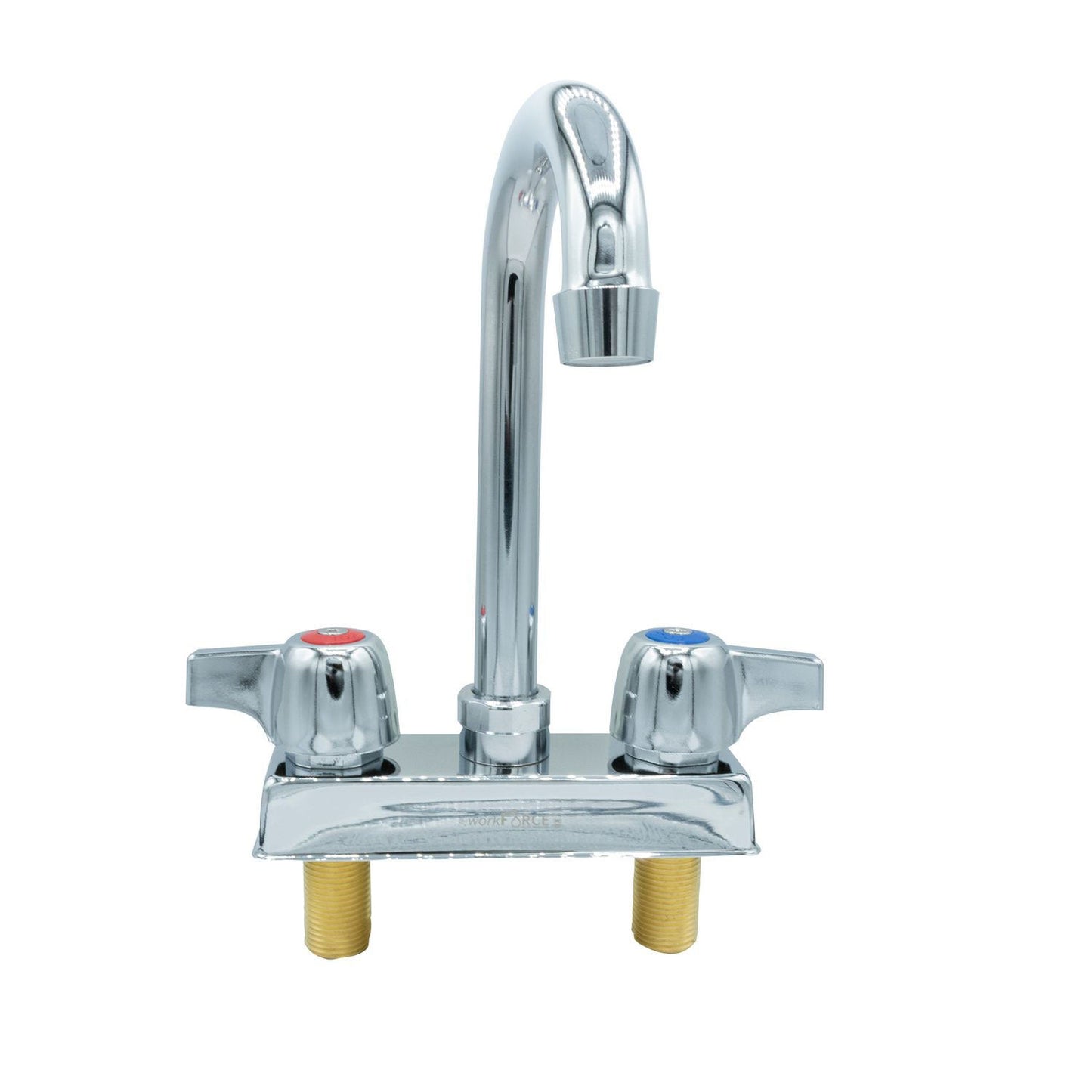 BK Resources WorkForce Standard Duty Faucet. 7.88" Height/3.5" Reach, Chrome-Plated Brass (BKEBKD3G)