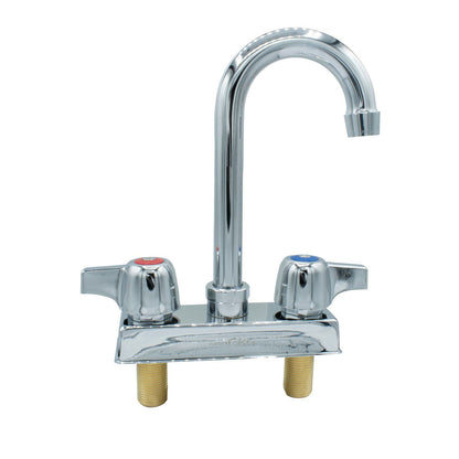 BK Resources WorkForce Standard Duty Faucet. 7.88" Height/3.5" Reach, Chrome-Plated Brass (BKEBKD3G)