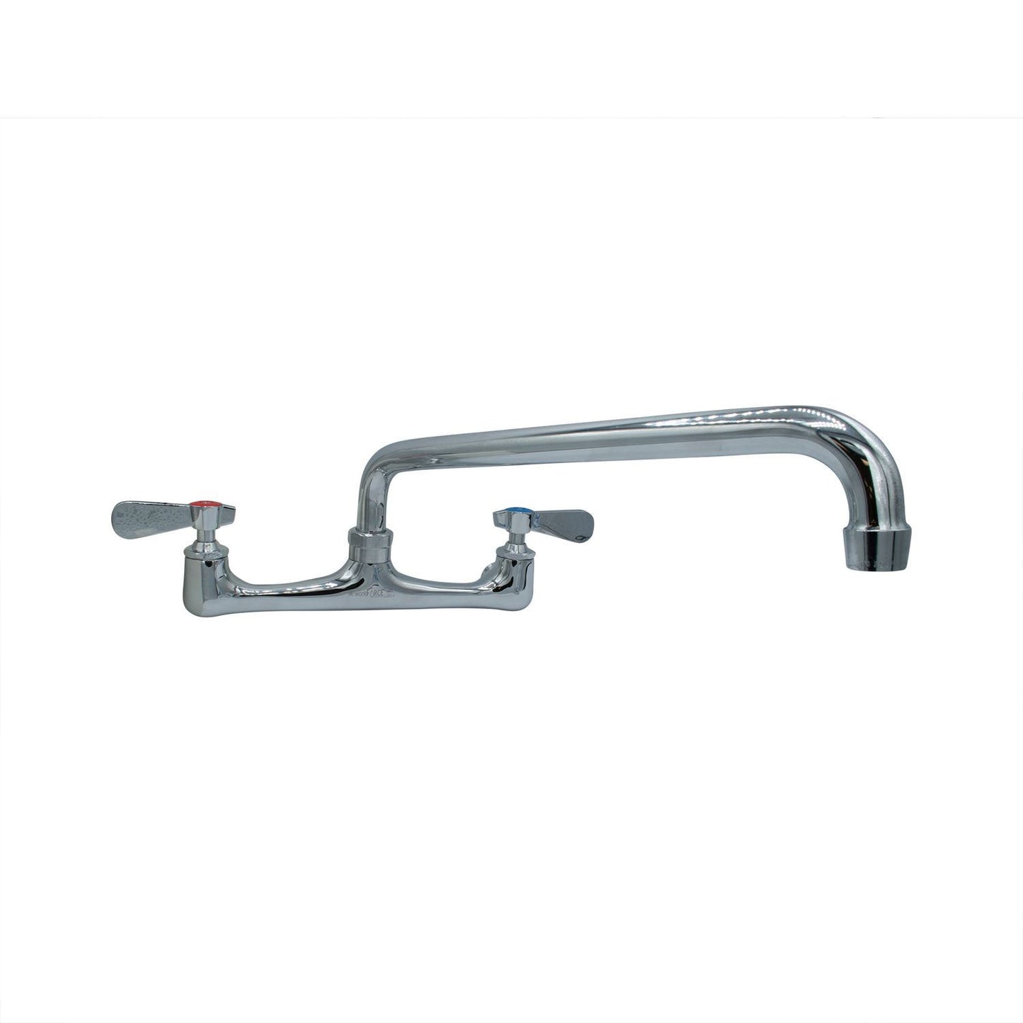 BK Resources WorkForce Standard Duty Faucet, 4.62" Height/12" Reach, Chrome-Plated Brass (BKEBKF8W12M)
