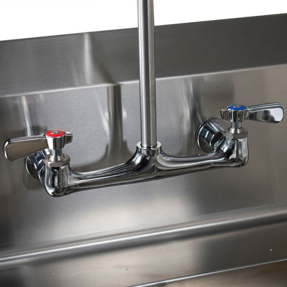 BK Resources WorkForce Prerinse Add-A-Faucet, 8" Height, Chrome (BKEBKFVSMPRWBM)