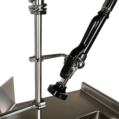 BK Resources WorkForce Prerinse Add-A-Faucet, 8" Height, Chrome (BKEBKFVSMPRWBM)