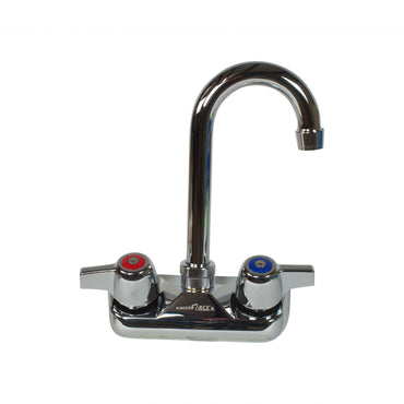 BK Resources WorkForce Standard Duty Faucet, 7.88" Height/3" Reach, Chrome-Plated Brass (BKEBKFW3GM)