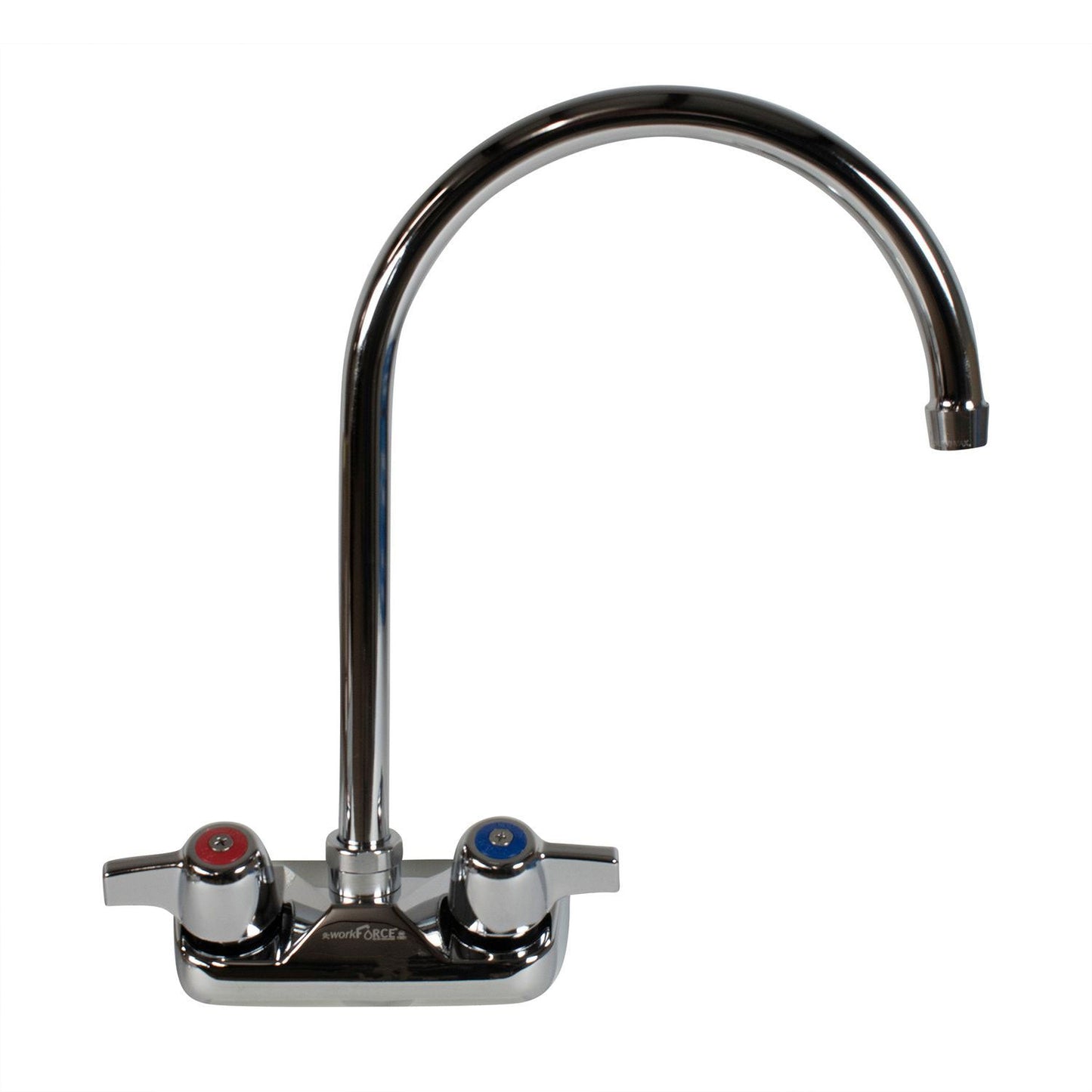 BK Resources WorkForce Standard Duty Faucet, 12.38" Height/8" Reach, Chrome-Plated Brass (BKEBKFW8GM)